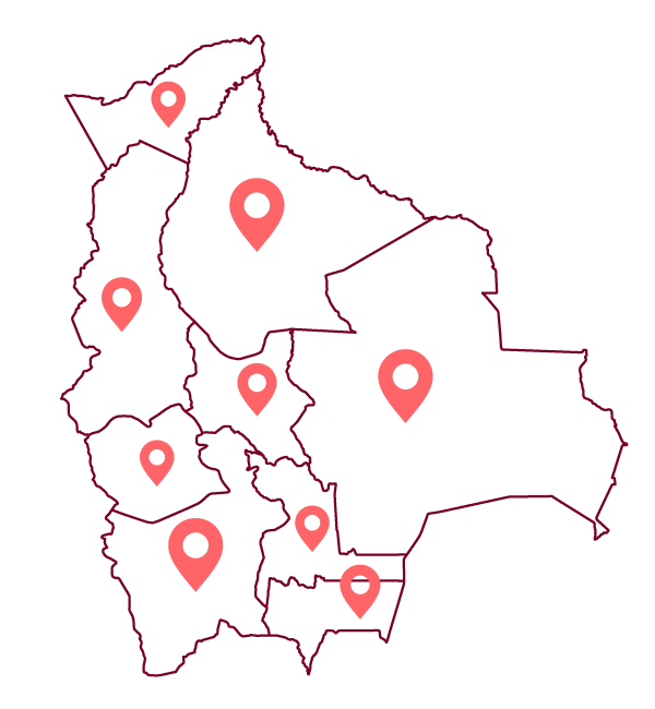 Mapa de Bolivia - Scharff